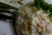Pomazánka ze sýru Ricotta a uzeného lososa