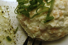 Pomazánka ze sýru Ricotta a uzeného lososa