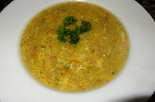 Slaninovo-krupicová polévka