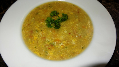 Slaninovo-krupicová polévka, Slaninovo-krupicová polévka