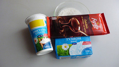 Tvarohová pěna s čokoládou