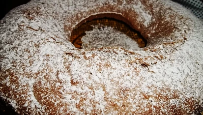 Výborná šlehaná bábovečka, detail...