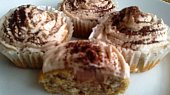 Banánové muffiny s krémem, muffiny - cupcakes