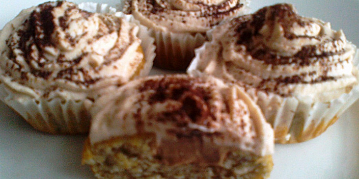 Banánové muffiny s krémem (muffiny - cupcakes)