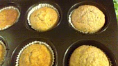 Banánové muffiny s krémem, muffiny upečeme ve formičkách