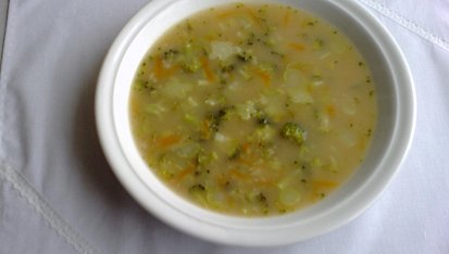 Brokolicová polévka s vločkami