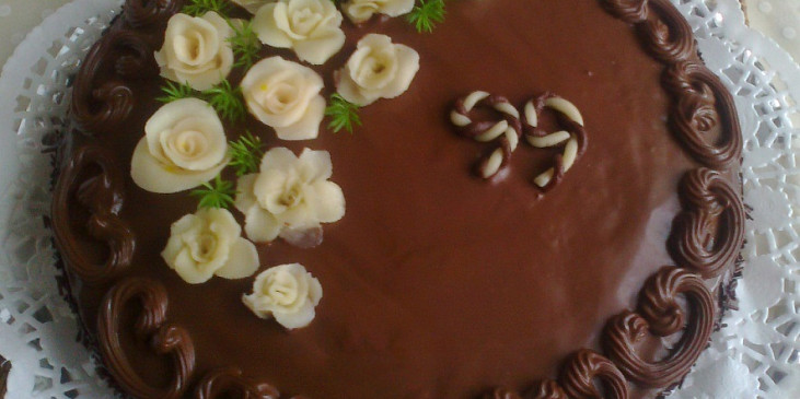 Čokoládový dort s Ganache (dort pro babičku)