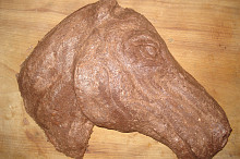 Vytvarovaná hlava koně