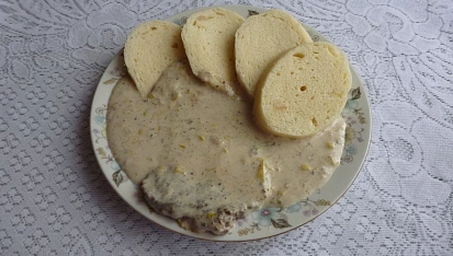 Hovězí plátky v pórku