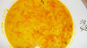 Indická mrkvová polévka, detail...