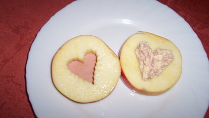 Jablka se sýrem