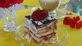 Jahodové tiramisu podle Milky