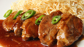 Kachní prsa se zázvorovo - pomerančovou omáčkou