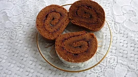 Kakaová roláda s marmeládou