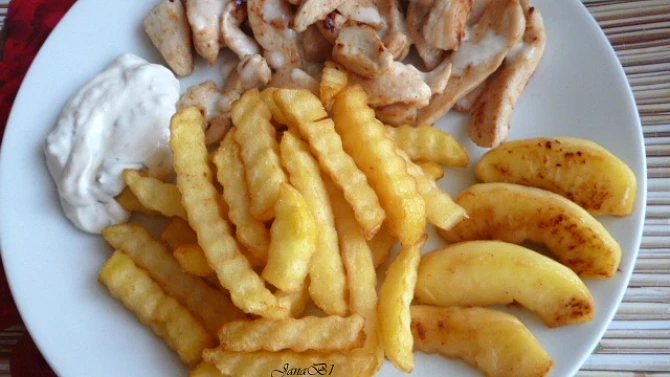 Kuřecí nudličky s jablkem