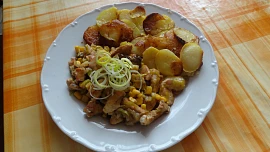 Kuřecí směs s kukuřicí