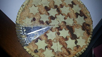 Linecký koláč s jablky a vanilkovým tvarohem