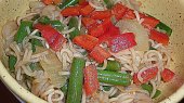 Mie Goreng udang (Fried Noodles with shrimps) (Smažené nudle s krevetami)