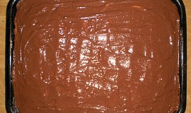 Mramorový moučník s tvarohem a čokoládou