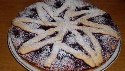 Mřížkový koláč s marmeládou