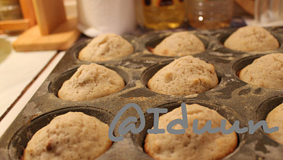 Oříškové muffiny  -  hrníčkový recept