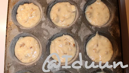 Oříškové muffiny  -  hrníčkový recept