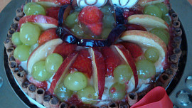 Ovocný dort s piškoty
