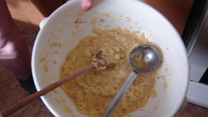 Slezské bramborové placky, těsto