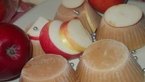 Šťavnatý sorbet z jablek, medu, mandarinkové a citronové šťávy