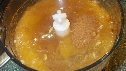 Šťavnatý sorbet z jablek, medu, mandarinkové a citronové šťávy