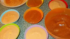 Šťavnatý sorbet z jablek, medu, mandarinkové a citronové šťávy