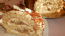 Tiramisu roláda s Mascarpone