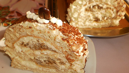 Tiramisu roláda s Mascarpone