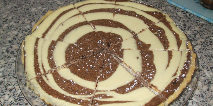 Tvarohovo-čokoládový koláč