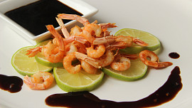 Zauzené krevety s balsamikovou omáčkou