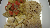 Zelenina s tofu a rýží