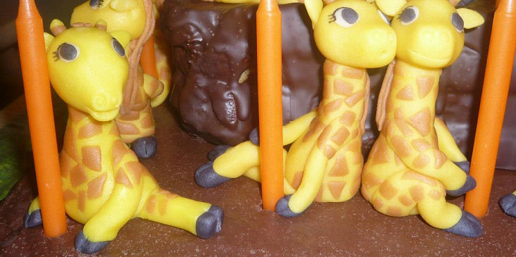 Žirafový dort