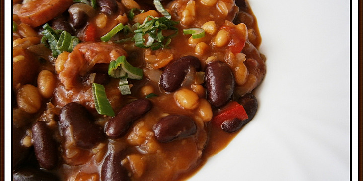 Ajveniny mexické fazole (detail hotového pokrmu)