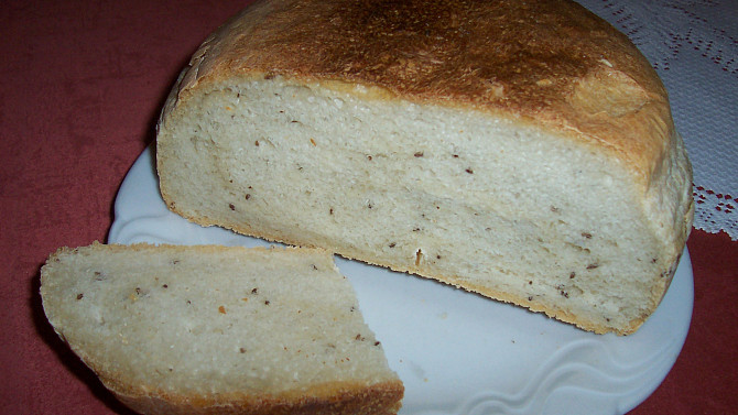 Bílý chléb - můj první z domácí pekárny, Chléb z hladké mouky