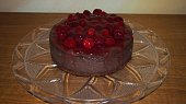 Cheesecake s třešněmi ve stylu New York, čokoládový s jahodami