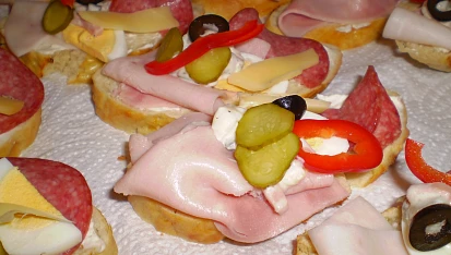 Chlebíčky z domácí večky