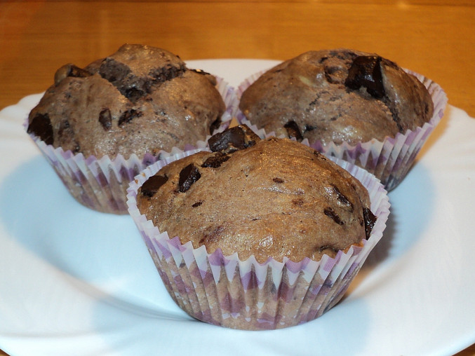 Čokoládové muffiny jednoduché