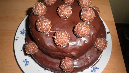 Čokoládový dort Ferrero Rocher
