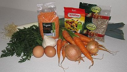 "Dietka barevně" Kari placky z červené čočky