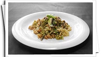 Fusilli con funghi (DlabemeZdrave)