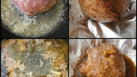 Hovězí na pomeranči a citronovém pepři v papiňáku
