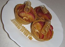 "Jablíčka luxusně" Mandlové koláčky s jablky a karamelem