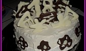 Kakaový dort s čokoládovými ozdobami, Můj první nesmělý pokus, vše made in home.