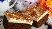 Kávové brownie s pěnou z marshmallows