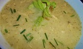 Krémová řapíkatá polévka s brokolicí..., detail...